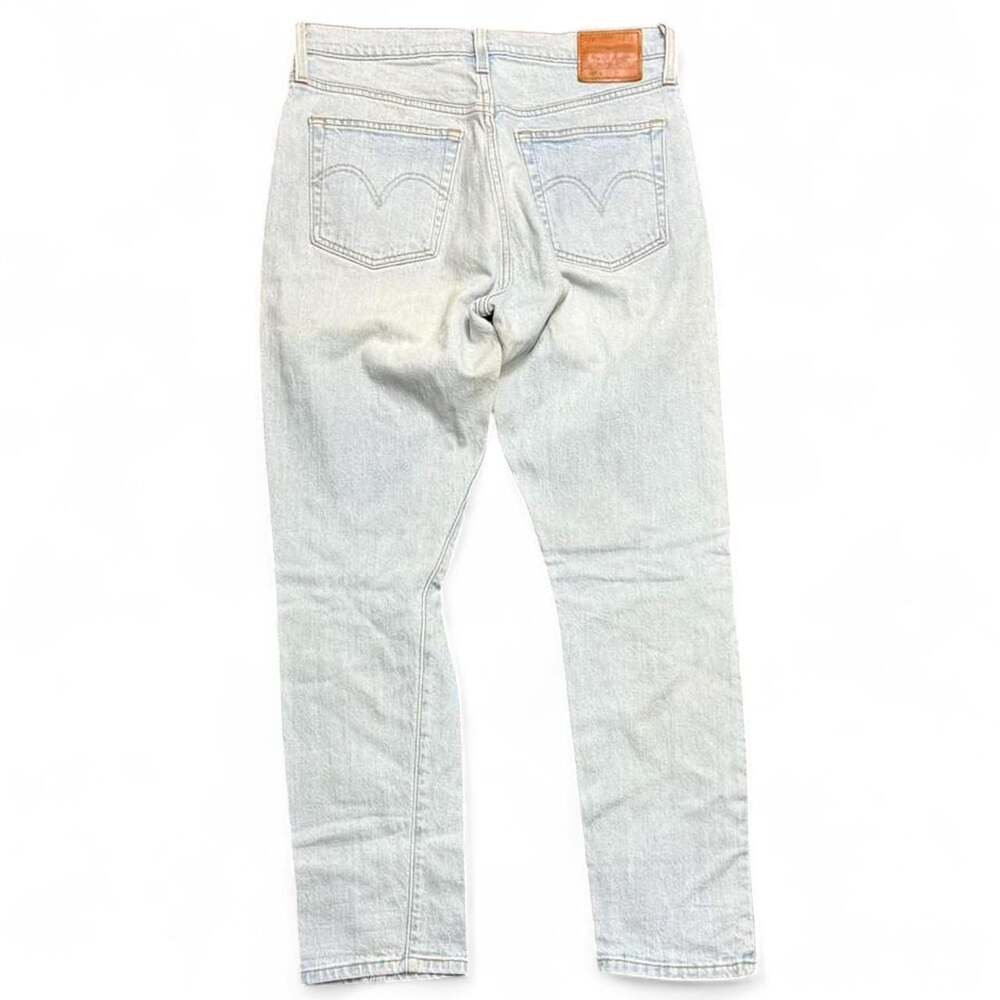 Levi's 501 S Light Wash Distressed Button Fly Jeans